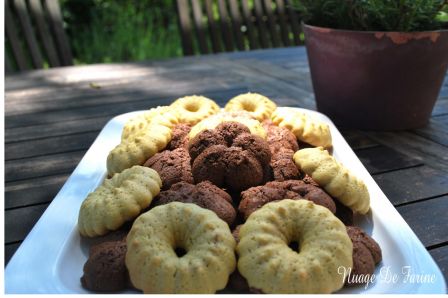 Biscuits cacaotés ou orangés….